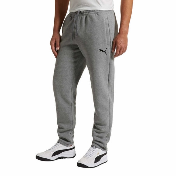 puma tapered fleece pants mens
